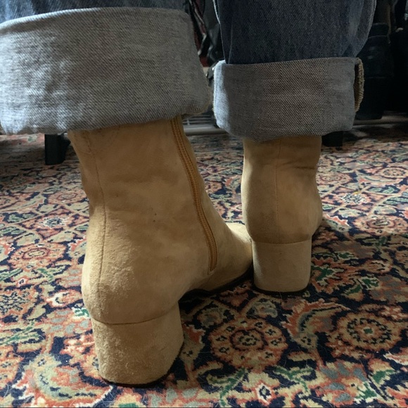 Italian Suede Ankle Booties - Picture 4 of 6